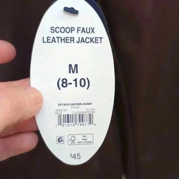 Scoop Women's Faux Leather Moto Jacket - Picture 5 of 10